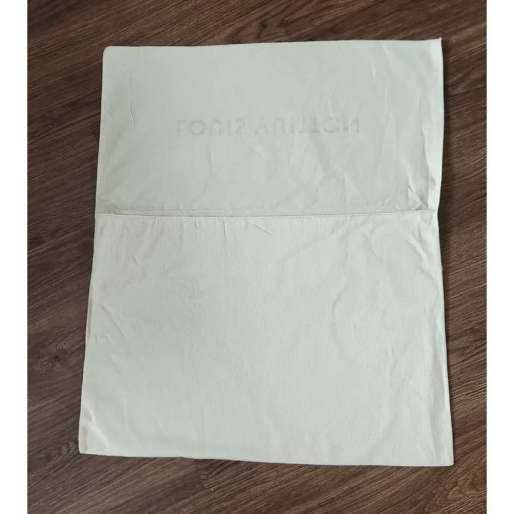 Louis Vuitton Dust Bag 15x22 Cream Cotton Storage Cover Authentic LV